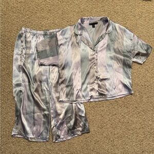 Satin Striped Pajama Set